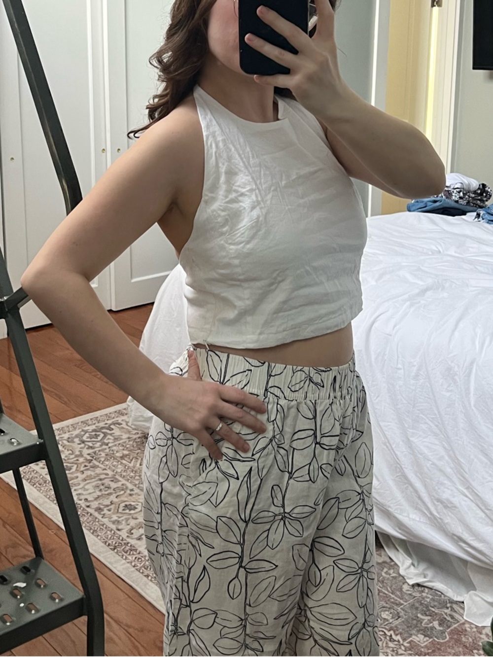 Athleta Linen Halter Top